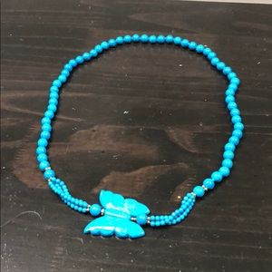 Turquoise butterfly necklace